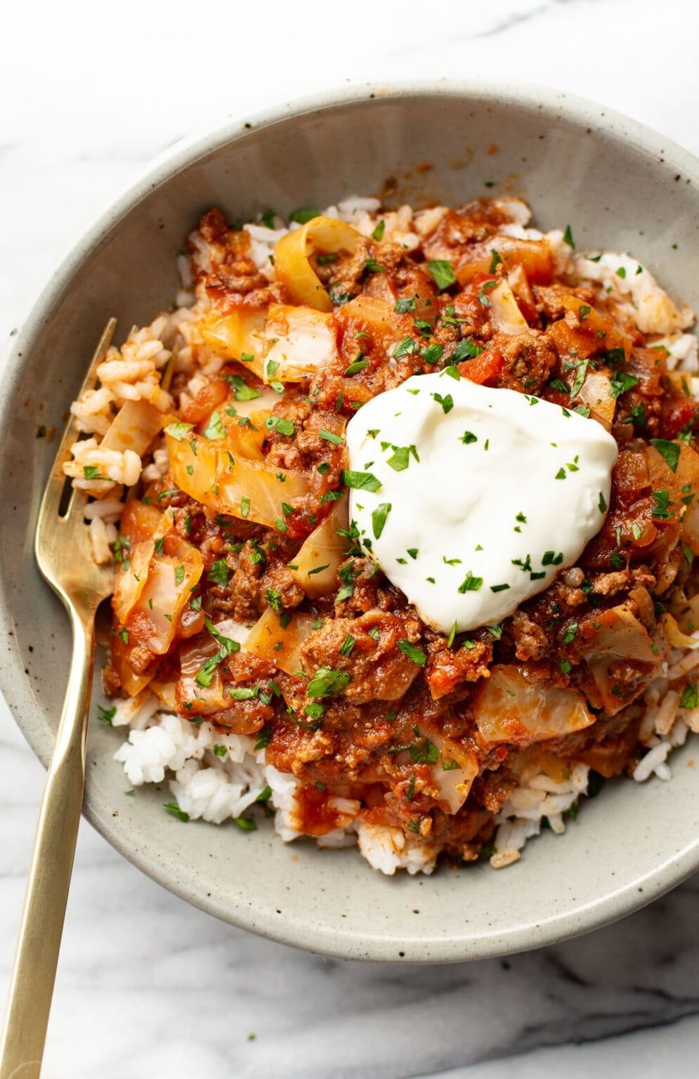 Unstuffed Cabbage Rolls